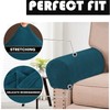 Stretch Armrest Covers Velvet Arm Covers for Chairs Couch Sofa