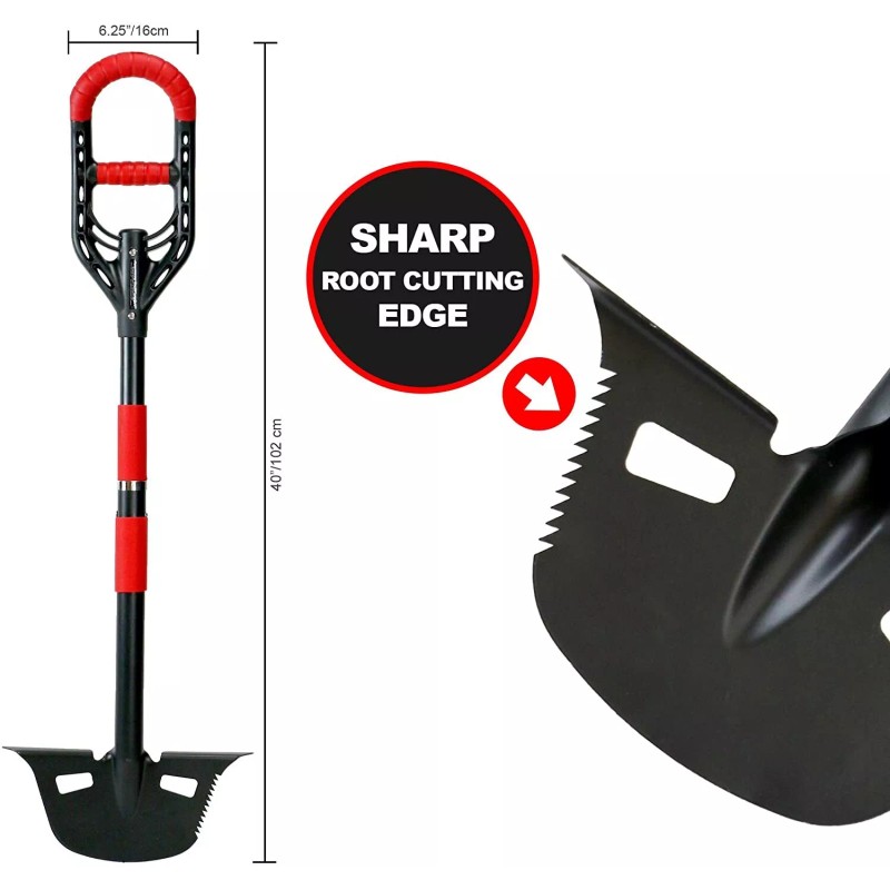 Roamwild Multi-Digger Garden Edger – With Soft Dual Grip -