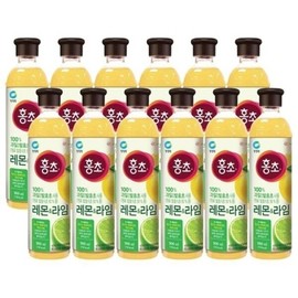 Daesang Cheongjeongwon Hongcho Lemon Lime 900ml x 12 / 대상 청정원 홍초 레몬라임 900ml x 12개