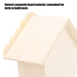 DIY Wooden Birdhouse Unfinished Hanging Wood Bird Houses Paintable Garden Decoration for Kids[#1] Birdhouses