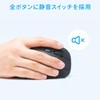 Sanwa Supply MA-ERGW10N Ergonomic Mouse, Silent, Wireless, 2.4 GHz, Tendonitis