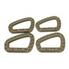 Rebias NS-MILI-CARA4-BE Tactical D-Shaped Accessory Keychain Hook Lock Military Carabiner
