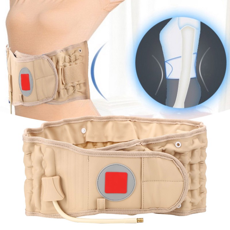 Back Decompression Waist Belt Lumbar Inflatable Traction Belt Air Waist