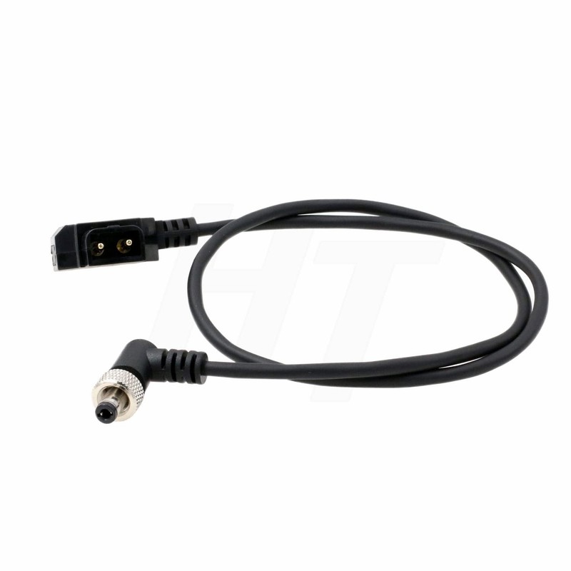 HangTon D-tap Locking DC Barrel Right Angle Power Cable for