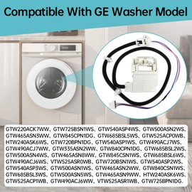 WH08X32657 WH08X31222 Washer lid lock and harness for GE, washer lid lock switch replace 4963152 AP7033485 PD00070146, Washing Machine Door Latch For Model GTW220ACK7WW GTW335ASN2WW GTW465ASN9WW