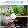 Square Turtle Feeding Ring with Suction Cup, Include 4pcs Nitrifying