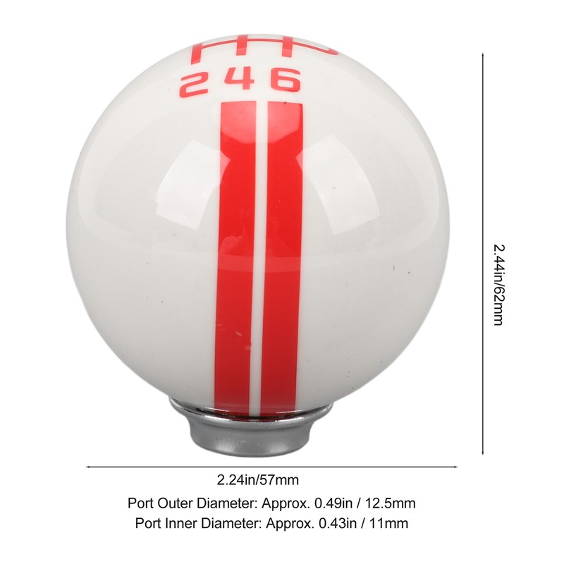 Gear Shift Knob with 3 Adapters Comfortable Grip 6 Speed