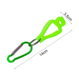 Homtone Handschuhhalter, Praktischer Handschuh Clip, Rutschfester Handschuhclip mit Karabiner, Sicherheitsarbeitsclips Handschuh Grabber Halter für Masken Handschuhe (Grün, 12 Stück)