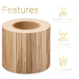 Bulletin Board Borders Classroom Decor, for Back to School Teachers Office Home Birthday Party Decorations - 6.5Ft (Wooden Look)