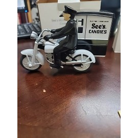 Vintage Sees Candy Diecast Harley Motorcycle And Sidecar. New. 75th Anniversary.
