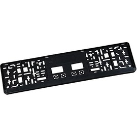 Number Plate Holder "Plus" with Blank Advertising Bar, Pack of 1