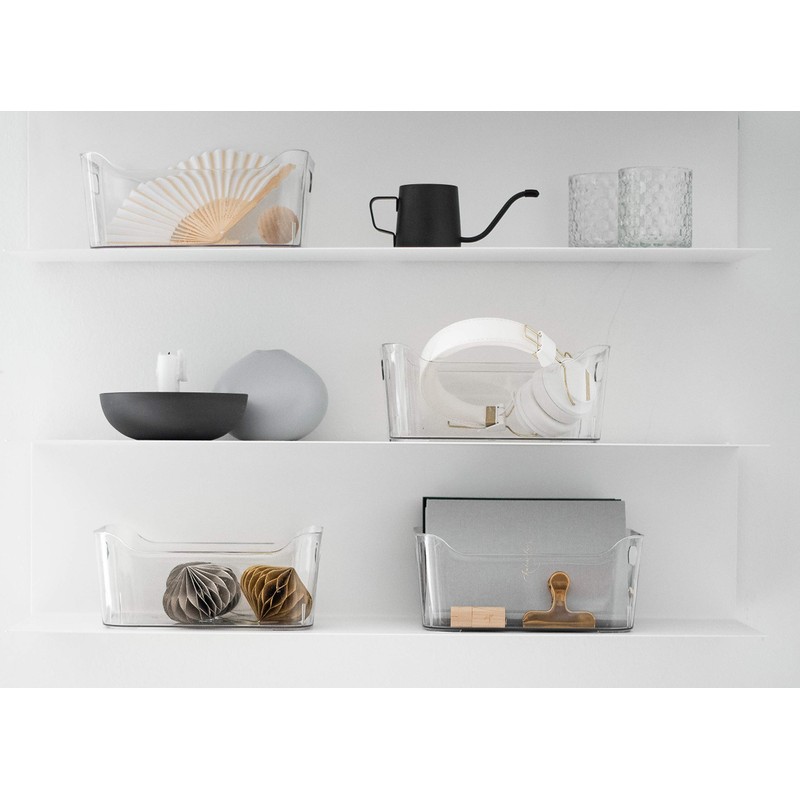 BINO | Plastic Storage Bins, Small - 2 Pack |