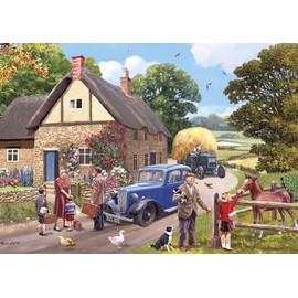 The Evacuees 4x500 Piece Jigsaw Puzzle | Multi-Puzzle | Sustainable Puzzle for Adults | Premium 100% Recycled Board | Great Gift for Adults | Gibsons Games
