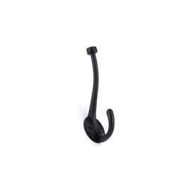 Richelieu Hardware 79629BAG Nystrom Classic Forged Iron Hook, Matte Black