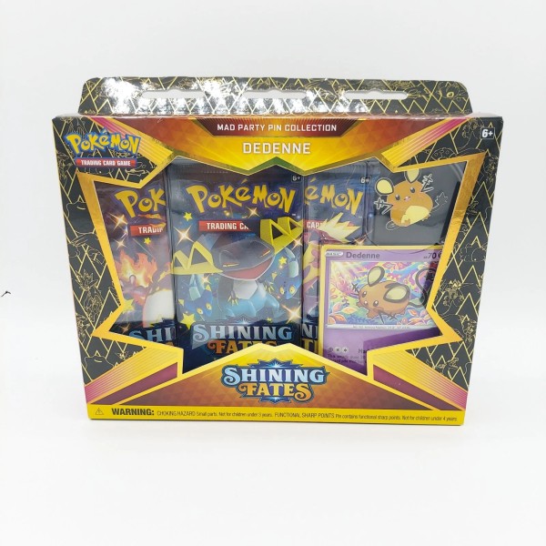 Pokémon TCG: Shining Fates Mad Party Pin Collections Box (Dedenne)