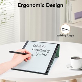 CoBak Case for Remarkable 2 -with Pen Holder and Multi-Angle Foldable Stand Feature -Perfect Choice of Remarkable 2 Case with Pen Holder for The Remarkable 2 Paper Tablet (2020 Released) ***Emerald