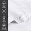SUPERIOR 1000 Thread Count Egyptian Cotton Pillowcase Set, Pillow Covers