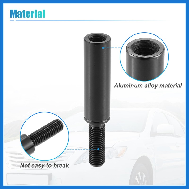 VekAuto 51mm 2" Car Shift Knob Extension Aluminum Alloy Gear