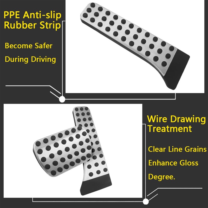 GZJUNFUGJ Anti-Slip Gas Brake Pedal Cover Compatible for Benz C