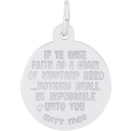 Rembrandt Mustard Seed Charm - Metal - Sterling Silver