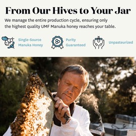 WildCape Manuka Honey Certified UMF 15+/MGO 514+ - 100% Pure, Raw, Unpasteurized, Non-GMO, Made in New Zealand - 17.6 oz (Pack of 1)