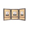Lawrence Frames Bead Border Design, 5x7 Triple, Pewter