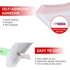 39 Inch Shower Threshold Water Dam, Transparent Flexible Silicone Water