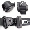 C-HORSE 2 Retractable 3 Point Safety Red Seat Belt Straps