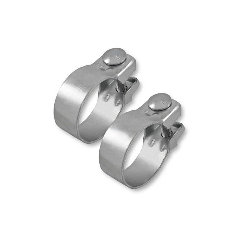 2x Wide Range Clamps Diameter 37-82 mm Exhaust Clamp Tractor