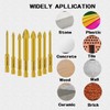 Mgtgbao Golden 10PC 6mm Masonry Drill Bits, Concrete Drill Bit