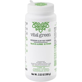 Vital Green - Talco con Alumbre de Potasio 100g - 100% Natural (1 pk)