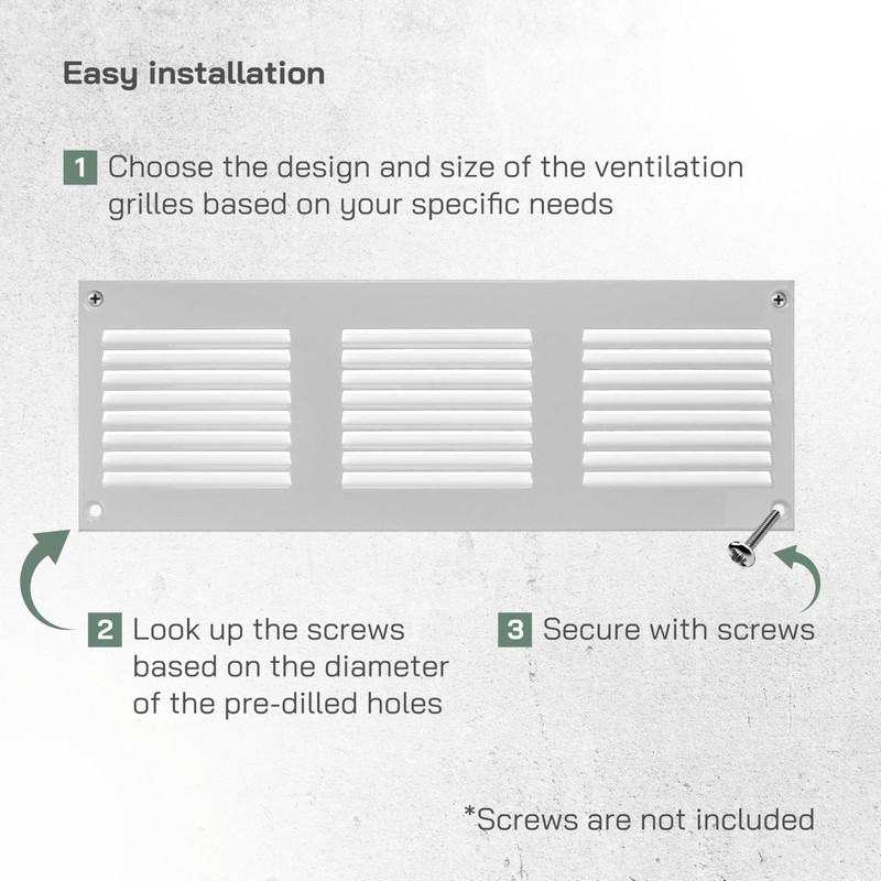 Vent Systems 30 x 10 cm - Pack of 2