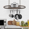 Sorbus Pot and Pan Rack for Ceiling 31" with 10
