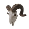 Deco 79 Polystone Sheep Home Wall Decor Skull Wall Sculpture,