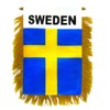 Sweden Mini Banner - International Country Pride Car Display