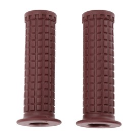 X AUTOHAUX 7/8" 22mm 15/16" 24mm Universal Motorcycle Hand Grips Cover Non Slip Rubber Handlebar Grip for Motorcycle Scooter Bicycle ATV Brown 1pair