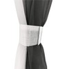 Pack of 2 x “Modena” Transparent, Decorative, Vertical Gradient Curtains