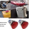 2Pcs Mushroom Head Button Switch Waterproof Push Button Switch Aluminum