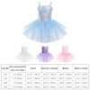 IWEMEK - Abito da Balletto per Bambina con Tutu, senza