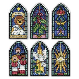 Design Works Crafts Peace on Earth Counted Cross Stitch Ornament Kit, Various (Holiday/Christmas)