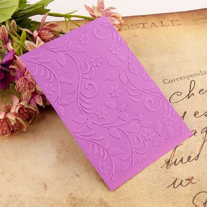 NZJ Spring Leaves Wall Brick Dandelion Plastic Embossing Folders for