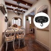 YSGUYILT Ceiling Rose with Hooks Ceiling Canopy Black Metal Canopy