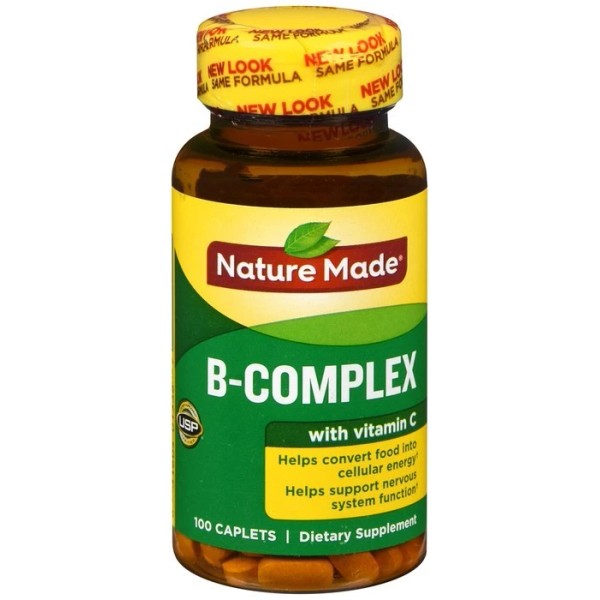 Nature Made B COMPLEX W/VIT C CAPLET 100CT NAT MADE