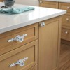 5 Pack Crystal door handles, handles for cupboards draws, Drawer