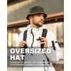 Zylioo XXL/3XL Reversible Bucket Hats for Super Big Heads,Double Sided