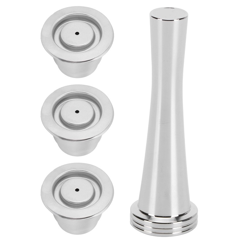 Coffee Capsule Set Stainless Steel Reusable Refillable Capsule Fit for