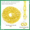 Keadic 5M 21PCS Plastic Fence Chain Plastic Warning Chain Chain