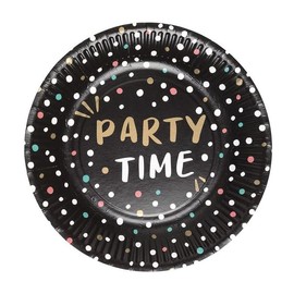 Boland Party Time 50357 Plates Diameter Approx. 23 cm Pack of 8