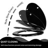 Angel Shield Toilet Seat with Zinc Alloy Hinges Quiet-Close Quick-Release