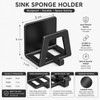 Kitchen Sink Sponge Holder for Counter Organization – Metal Sink